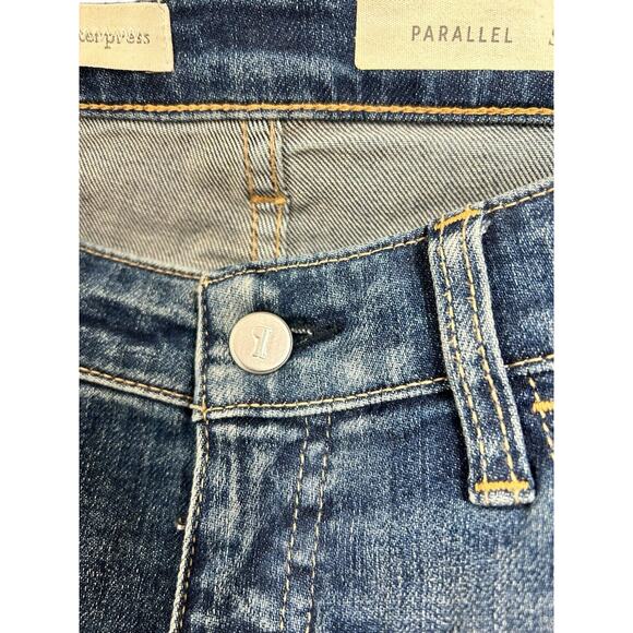 Pilcro and the Letterpress Parallel Straight Jeans Sz 29 Stretch Distressed - Picture 5 of 10
